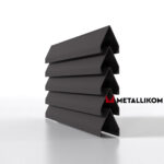 Ламели для забора жалюзи Luxe Л RAL 8019 – покрытие матовое, толщина 0,45 мм в Перми  | фото 1