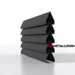 Ламели для забора жалюзи Luxe Л RAL 7024 – покрытие матовое, толщина 0,45 мм в Перми  | фото 1