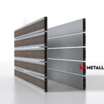 Планкен для забора Printec под дерево 120 mm RAL 7004 – покрытие матовое, толщина 0,45 мм в Перми  | фото 2