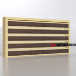 Планкен для забора Printec под дерево 120 mm RAL 1014 – покрытие полиэстер, толщина 0,45 мм в Перми  | фото 4