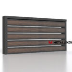 Планкен для забора Printec под дерево 120 mm RAL 7024 – покрытие матовое, толщина 0,45 мм в Перми  | фото 4