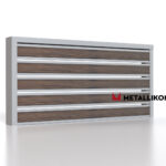 Планкен для забора Printec под дерево 120 mm RAL 7004 – покрытие матовое, толщина 0,45 мм в Перми  | фото 3